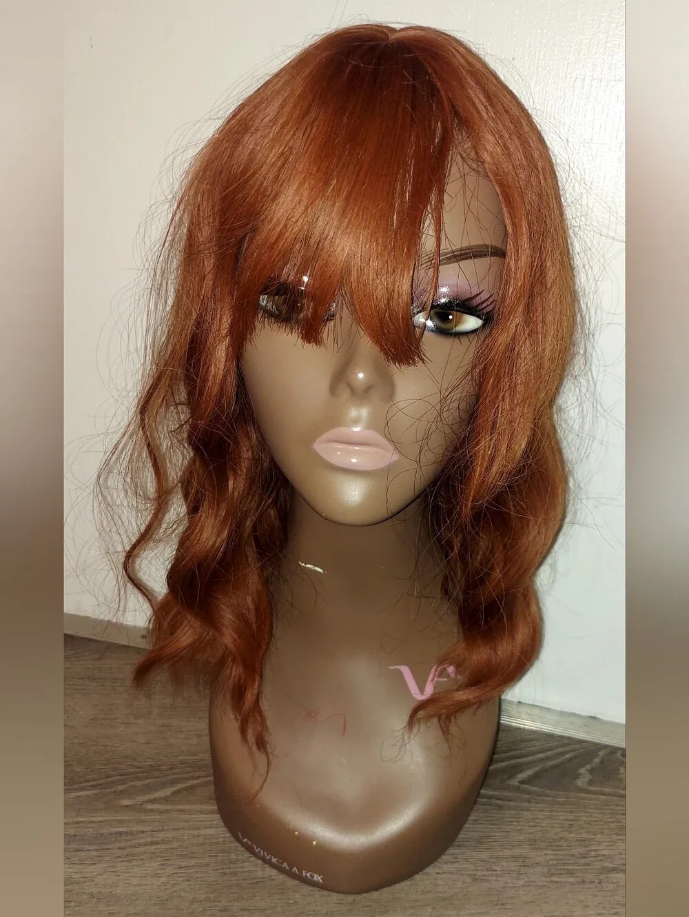 Copper Ginger Wavy Bob Wig